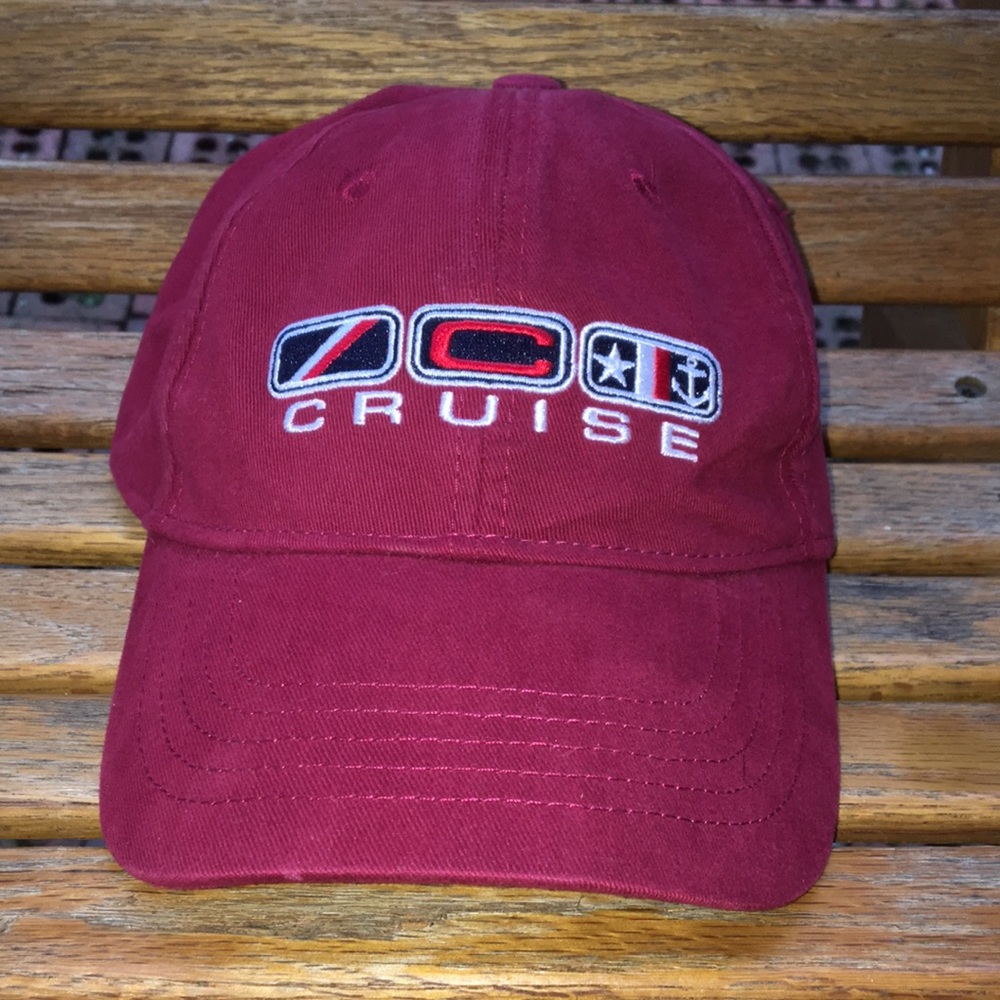 Carnival Cruise 6 panel Nautical cruising hat adjustable back strap cap